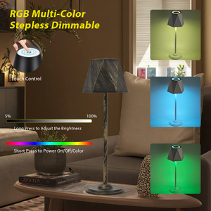 Şık tasarım RGB başucu lambası 3-Level karartma kompakt oturma odası komiteler partiler için çok yönlü çok renkli aydınlatma pil - Product Image 4
