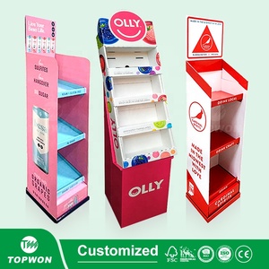 定制超市零售纸展示架瓦楞纸板POP展示架纸板展示架 - Product Image 4
