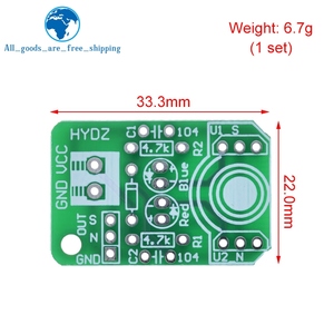 TZT Hall manyetik indüksiyon sensörü manyetik algılama kutup çözücü kuzey ve güney algılama modülü DIY öğrenme kiti - Product Image 3