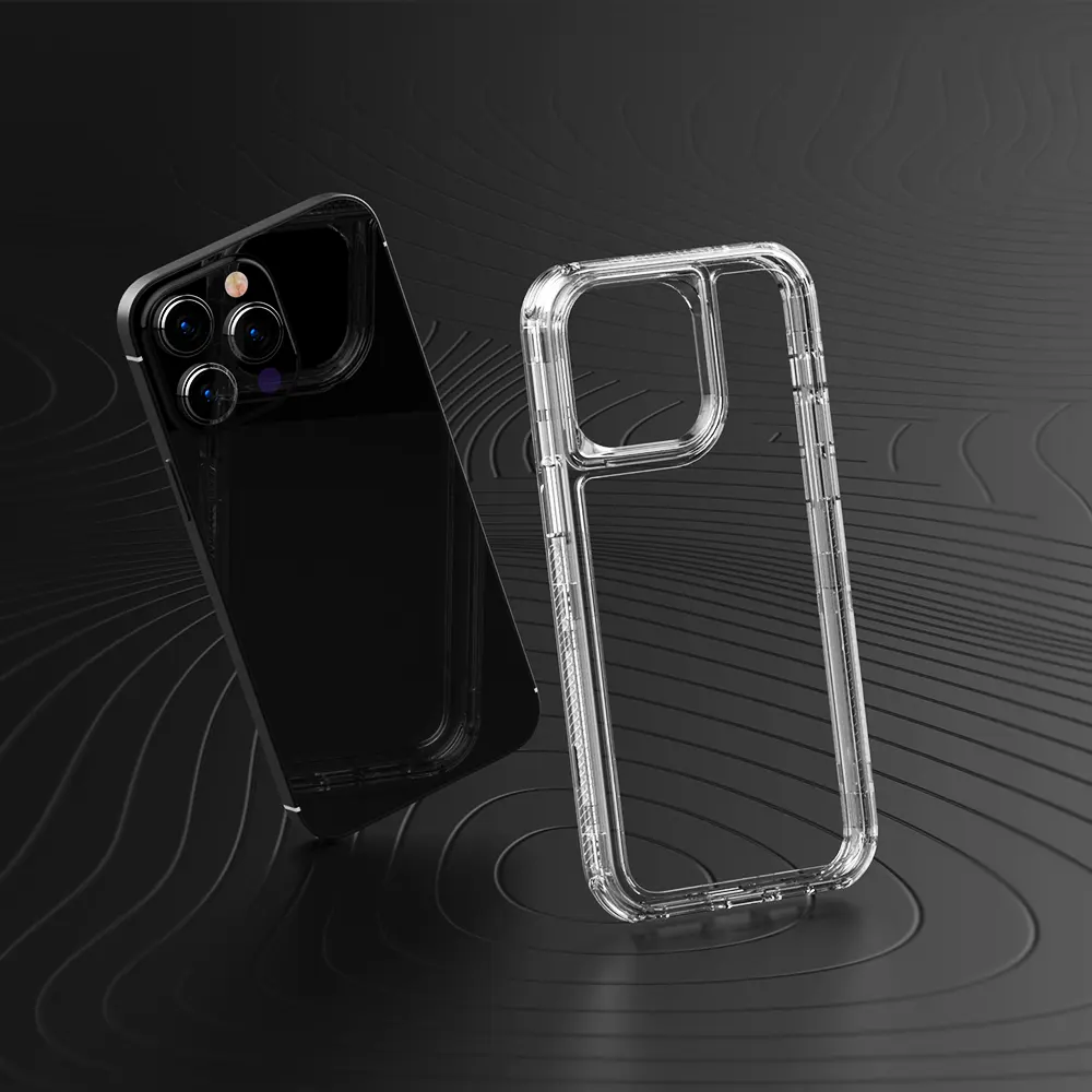 Antichoc Transparent cristal acrylique clair 360 coque de téléphone à couverture complète étui de protection pour Xiaomi Poco C65 Smartphone