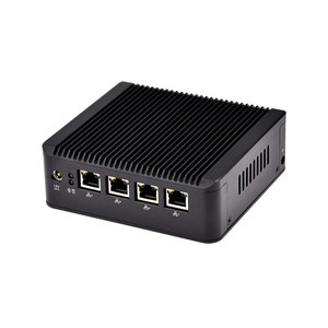 Qotom Procesador de cuatro núcleos Enrutadores de red de computadoras industriales 4 Lan Firewall de baja potencia Mini PC - Product Image 5