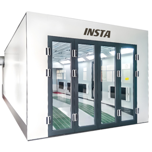 Bên trong 26.3*13.8 * 9.2ft sang trọng xe phun sơn gian hàng với động cơ đồng & lớn Kính Cổng Chính 8m * 4.2m chống cháy phun gian hàng - Product Image 1