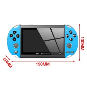 新しいポータブルX7ゲームコンソール4.3インチHD大画面8GダブルロッカークラシックゲームレトロミニハンドヘルドMP5ビデオゲーム - Product Image 6