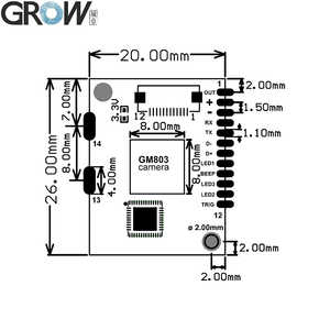 GROW GM803-L-escáner de código de barras, lector de código de barras, 1D/2D, QR, 7-50cm, lectura de distancia, interfaz USB/RS232, DC3.3V - Product Image 5