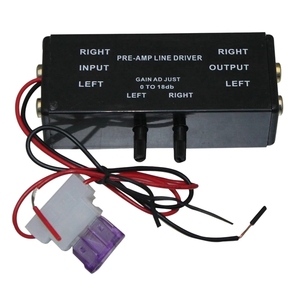Adaptador de sinal amplificador para carro, preto entrada/saída pac turbo 1 amplificador de linha