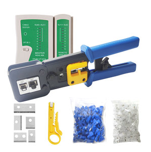 เครื่องมือเชื่อมต่อสายเคเบิลเครือข่าย Eazy RJ 45ผ่าน Crimper 6P 8P RJ11 EZ PASS Through RJ45 CRIMP tคีบ - Product Image 1