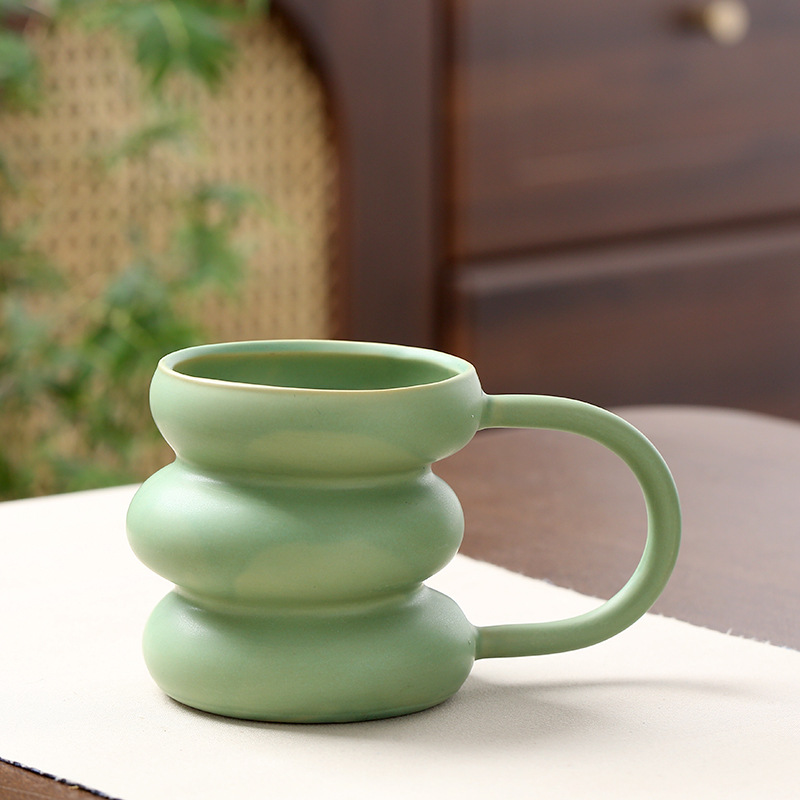 Fat dun cup-retro green