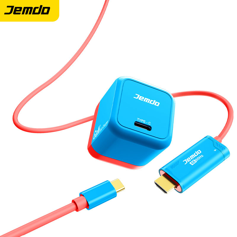 Cargador + cable azul rojo