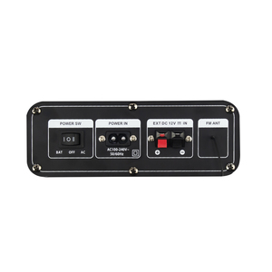 Altavoz de fiesta con Bluetooth, dispositivo de audio con USB, entrada auxiliar y micrófonos para reunión y karaoke - Product Image 5