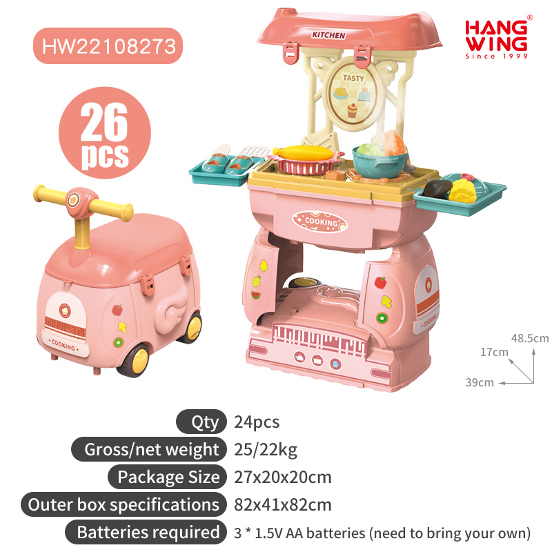 Set de cuisine rose 26PCS