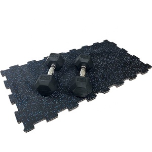 Tùy chỉnh kích thước phòng tập thể dục lồng vào nhau thảm sàn câu đố màu đen Tatami tập thể dục Mat tập thể dục lồng vào nhau gạch lát sàn cao su - Product Image 4