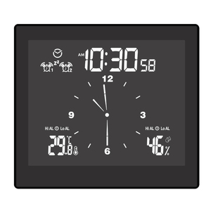 Wasserdichte digitale Timer-Uhr LED Multifunktions-Countdown-Alarm-Hygrometer-Thermometer für die Dusche Elektronische Schreibtisch uhr - Product Image 3