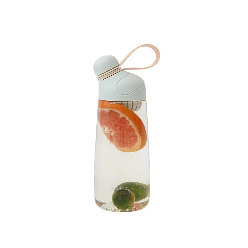 2023 600ml novedad protección del medio ambiente estudiante portátil deportes al aire libre botella de agua de plástico