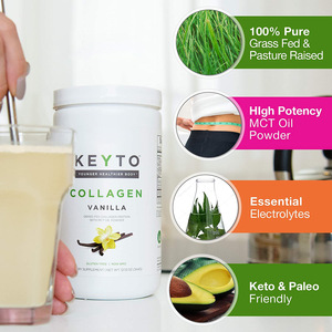 Hydrolyzed <strong>Collagen</strong> Peptides with MCT Oil for Healthy Hair Skin &amp; Nails Healthcare Supplements Vanilla <strong>Collagen</strong> Powder - Product Image 4