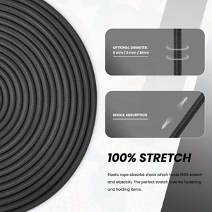 고강도 내구성 수입 고무 라텍스 폴리에스터 1mm 2mm 3mm 4mm 5mm 6mm 8mm 10mm 탄성 번지 코드 충격 코드 - Product Image 3