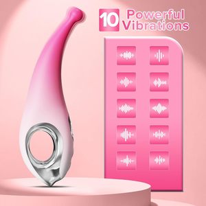 Klitoris pena kuat tongkat Vibrator 10 mode getaran besar Dildo GSpot Dildo VIBRA Vibrator <span class=keywords><strong>Penis</strong></span> mainan seks untuk wanita - Product Image 6
