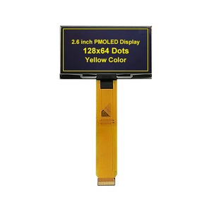 Display OLED Mono da 2.6 pollici 128*64 di colore giallo pannello schermo PMOLED monocromatico a 22 Pin interfaccia SPI i2C parallela serie SPD0301 - Product Image 1