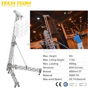 Traliccio di illuminazione DJ con sistema di altoparlanti line array per eventi truss - Product Image 5