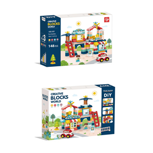 Jungen und Mädchen Baustein Sets Spielzeug Baustein Sets Kinder pädagogische Schloss Garten Bausteine Spielzeug für Kinder - Product Image 1