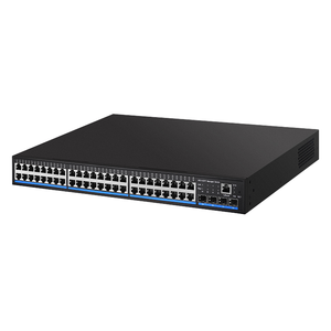 สวิตช์จัดการ POE 48พอร์ตพร้อมพอร์ตอัปลิงค์4 SFP สวิตช์ L2การจัดการ VLAN การจัดการ POE QoS LACP VLAN รองรับ