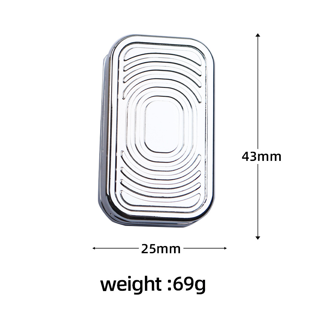 Silver big runway push plate