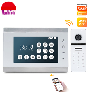Popular Finger Print 7Inch Video Intercom <strong>System</strong> <strong>With</strong> WiFi Function and Tuya