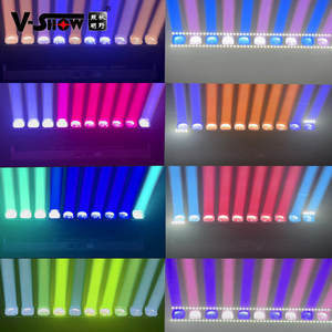 VSHOW B1060S Led 10 pz 60W RGBW 4 in1 barra mobile Zoom e stroboscopica linea DMX suono e Software di controllo per Dj Disco Party - Product Image 6