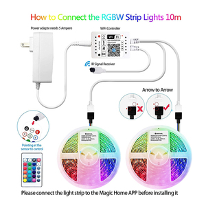 OEM Smart Life Output Wireless telecomando LED Controller Alexa Google Home Tuya 12V Wifi Mesh BLE APP Multi RGB Led Strip Controller