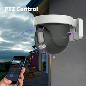 即插即用HIK POE NVR双向音频5MP/8MP迷你炮塔POE PTZ Ip摄像机、5倍变焦镜头和sd卡插槽、视频链接 - Product Image 5