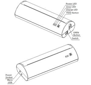 JX800R-03 8 inç 256mm taşınabilir doğrudan termal yazıcı A4 belge yazıcı baskı satış sözleşmesi/dosyaları A4 kağıt - Product Image 6