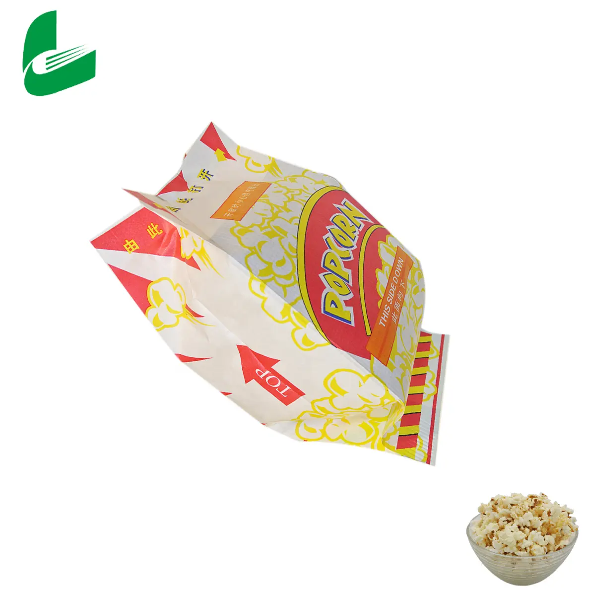 Kantong Kertas Cetak Popcorn Microwave untuk Membuat Popcorn Microwave