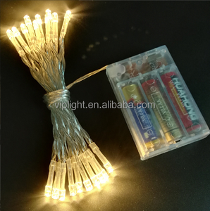 Caja de batería al por mayor de fábrica, cadena de luz <span class=keywords><strong>LED</strong></span>, control remoto, cadena de luz de color, caja de batería impermeable, cadena de luz
