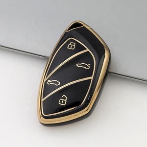 Gold Edge <strong>Key</strong> Fob Cover Fit for Roewe RX5 <strong>MG</strong> <strong>ZS</strong> GT GS 350 360 750 W5 Class Accessories Soft TPU Protection Car Case Shell - Product Image 3
