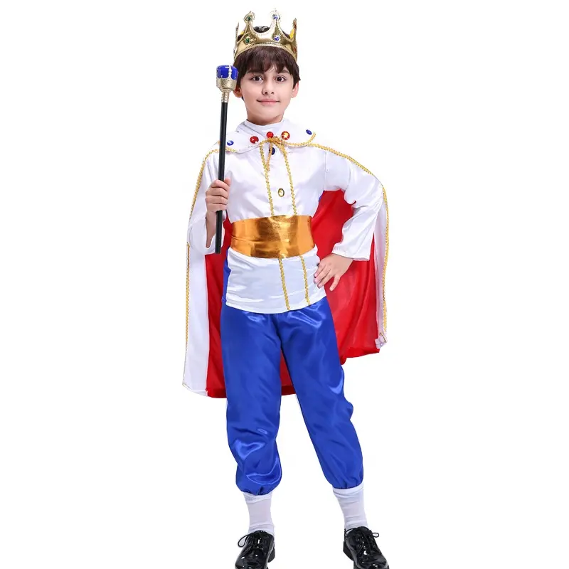 Costume de Prince charmant pour enfants, Costume d'halloween, fête de noël, Costume de Prince Cosplay, tenue de Prince Royal médiéval
