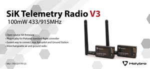 Holybro SiK V3 telemetri radyo elektrik uzaktan kumanda veri iletim alıcı yarış Drones Metal PC aksesuarları için pil - Product Image 6
