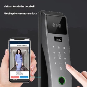 Blocco intelligente 3D per riconoscimento delle impronte digitali con tastiera digitale e serratura automatica e connettività WiFi per la sicurezza domestica delle porte in legno - Product Image 4