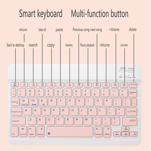 Venta caliente al por mayor nuevo colorido estudiante BT teclado inalámbrico y ratón combinado para Ipad Android Tablet teclado - Product Image 5
