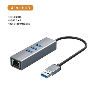 OEM 4 in 1 Netzwerk karte USB 3.0 externes Netzwerk kabel zur RJ45-Schnittstelle 1000M Spiele netzwerk karte Gigabit Treiber frei