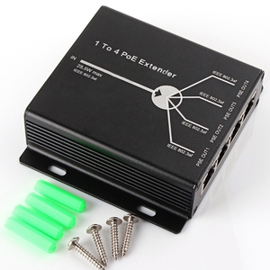 4-Port IEEE802.3af PoE Extender IP Camera Extend 120m Transmission Distance <strong>10</strong>/<strong>100M</strong> <strong>LAN</strong> Ports Network Switch Fulfilled US - Product Image 5