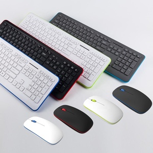 Fabrik Schlussverkauf schlanke gestaltete Schokolade-Tastatur 2.4Ghz kabellose Tastatur und Maus Combo für Büro- und Heimcomputergebrauch - Product Image 1