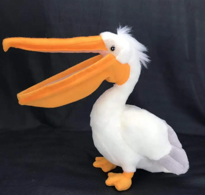 30cm realistico peluche farcito giocattoli bocca grande peluche simulazione uccello pellicano peluche animali giocattolo