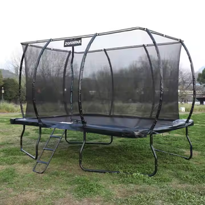 Zoshine Customizable Logo Indoor Rectangular Trampoline with Protective <strong>Net</strong> Zipper <strong>PVC</strong> Material Easy Access Safe for Teenagers - Product Image 6