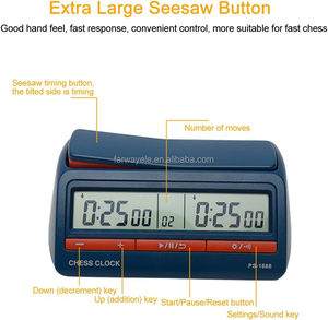 Orologio a scacchi, scacchi digitali avanzati e Timer di gioco, orologio a scacchi internazionale professionale con Display digitale ABS - Product Image 3