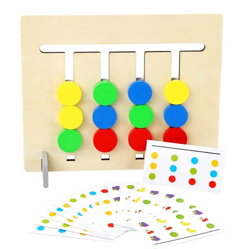 Montessori Brinquedos Educativos De Madeira Crianças Board Math Color Children's Counting Geometria Mão olho Coordenação Brinquedo