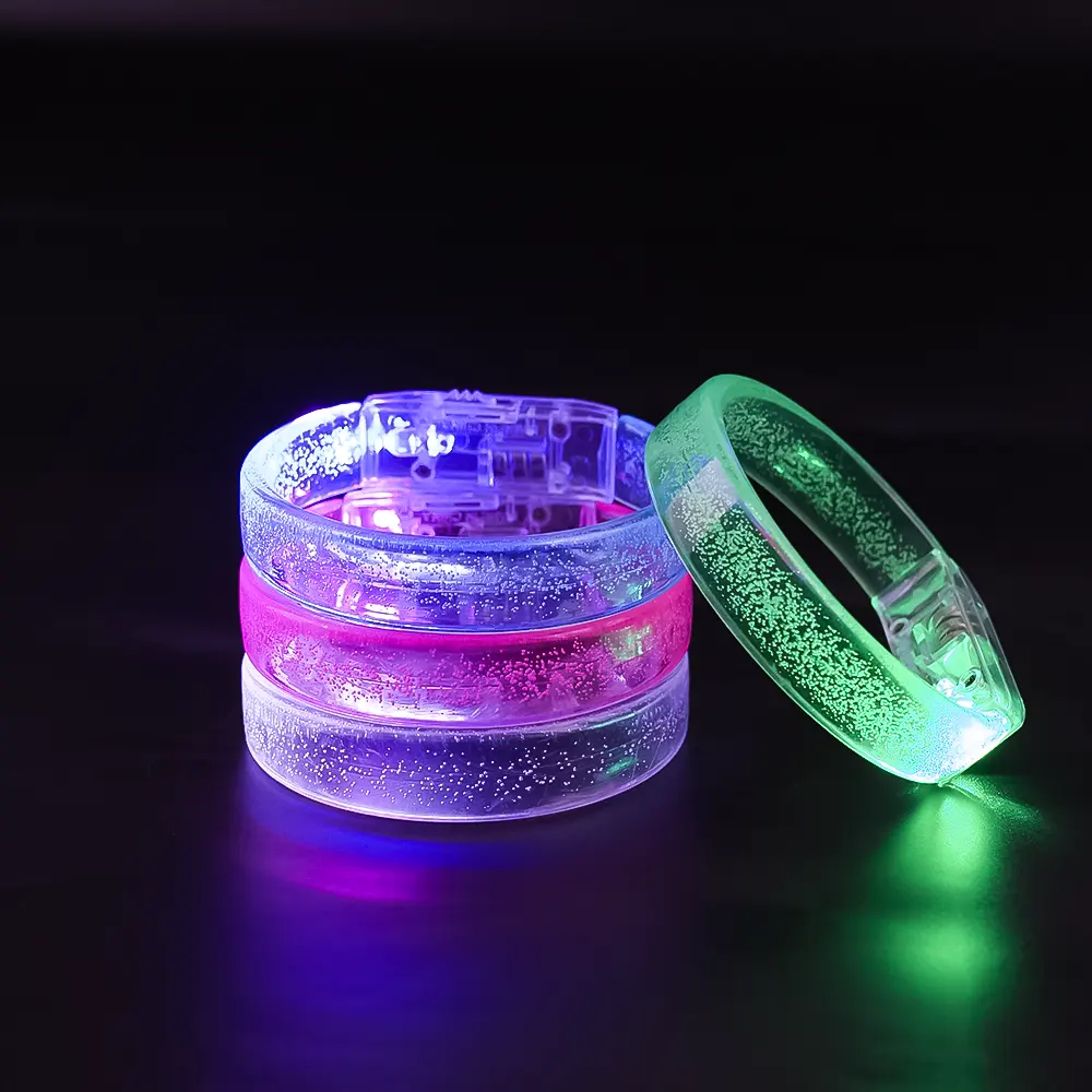 Evento Light up Party Favors Light Wristband Pulseras LED Música para decoraciones de conciertos