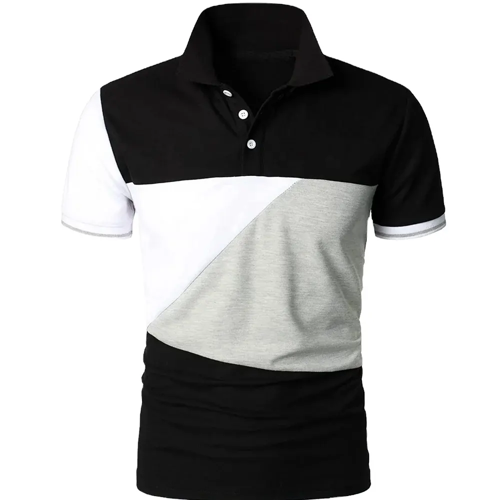High Quality 100% Cotton Mens Customized Polo T Shirts With Custom Logo men casual strips shirt polo