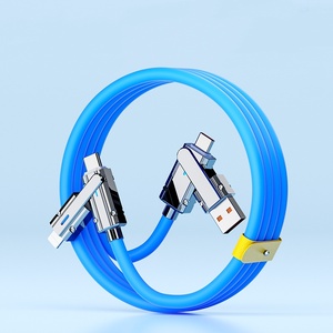 Factory 100W <strong>2</strong> <strong>in</strong> <strong>2</strong> PD Fast USB Cable Retractable Data Cable Portable 4 <strong>in</strong> <strong>1</strong> Micro USB Type C Charge Cable - Product Image 4