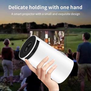 Alto Brilho HY300 Projetor Pro Home Theater com ângulo ajustável para Bluetooth WIFI Trapezoidal Lâmpada <span class=keywords><strong>LCD</strong></span> Automático