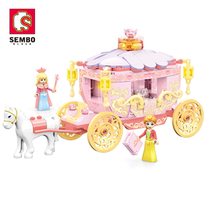 Sembo DIY Educational Bricks Kit 1816 Blocks for Girls Fairy <strong>Tale</strong> Land &amp; Romance Wagon Building Sets Model <strong>Toy</strong> for Children - Product Image 1