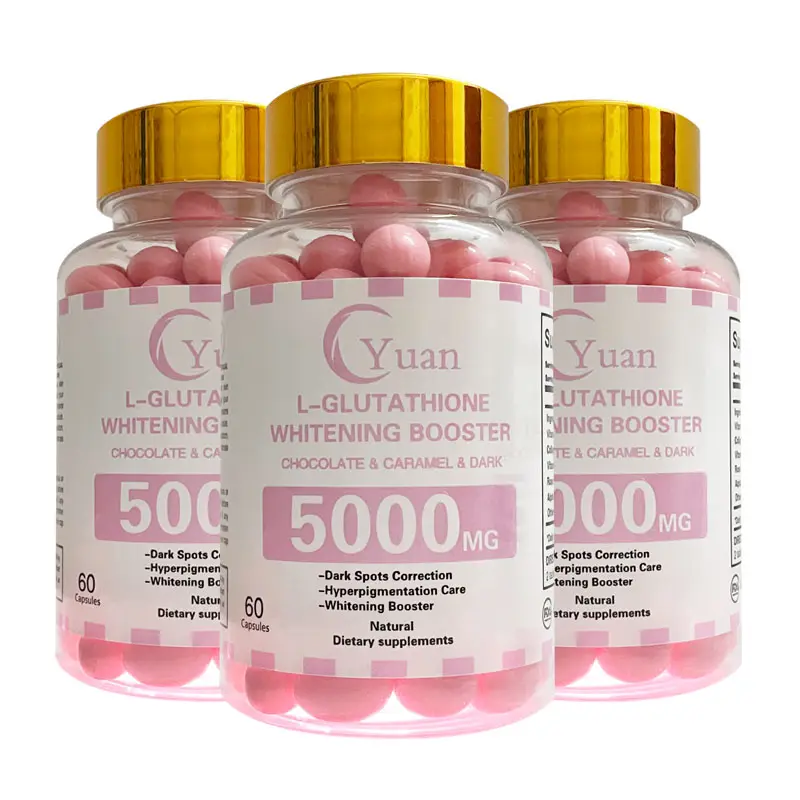 Capsules de gel de l-glutathion, pilules de blanchiment de la peau, capsules de collagène de vitamine C
